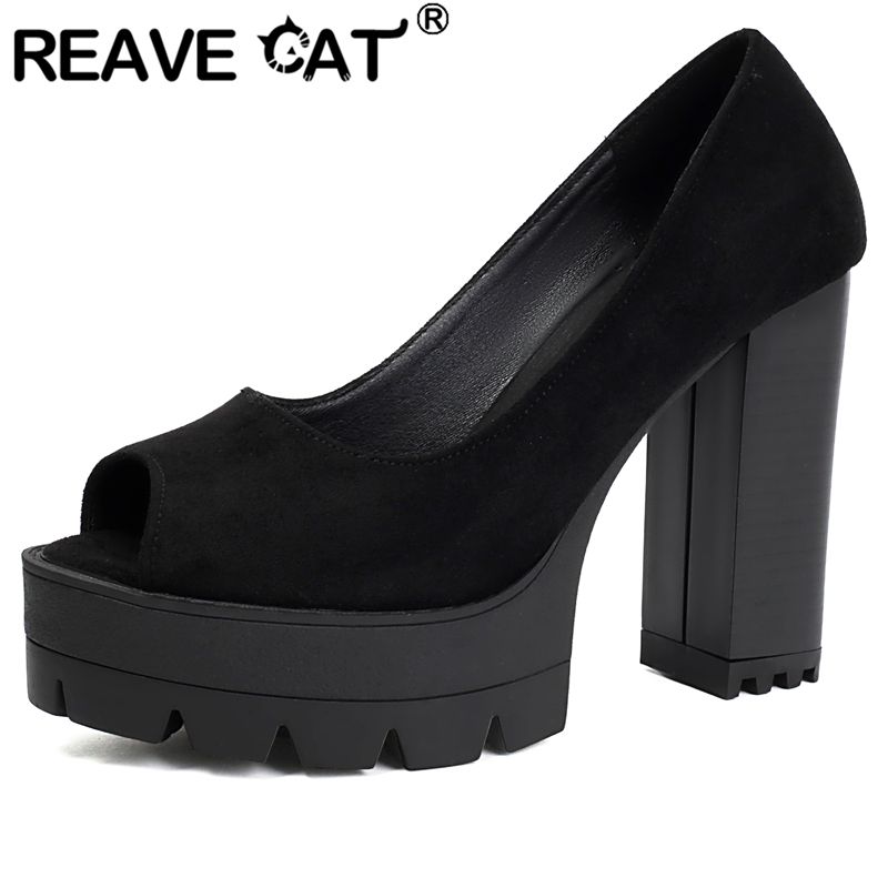 REAVE CAT Black Sexy Female Sa - Women'S Shoes Extended Sizes บทวิจารณ์และราคา