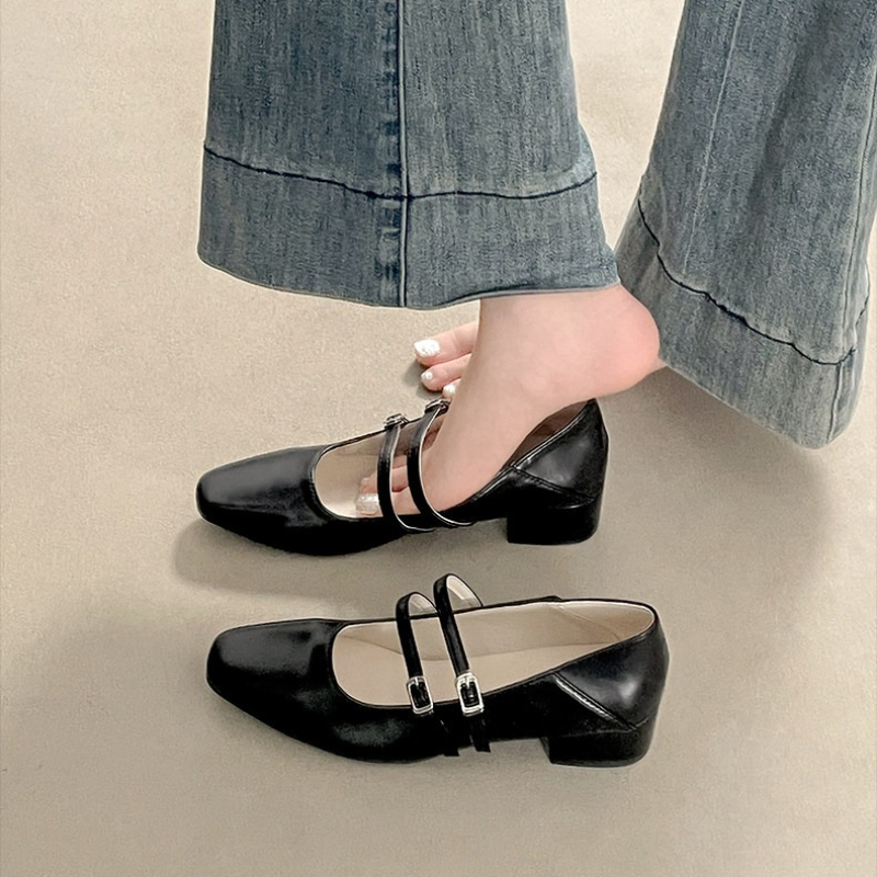 Square Toe Low Heel Women Silv - Women'S Shoes บทวิจารณ์และราคา