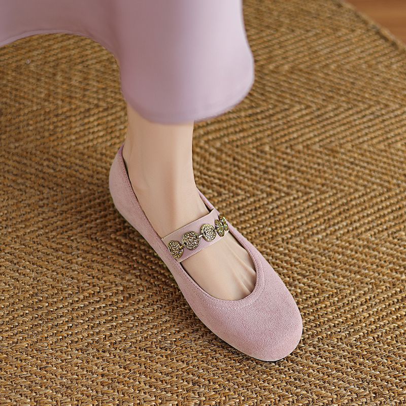 SIMLOVEYO Pink Women Flats Rou - Women'S Shoes Extended Sizes บทวิจารณ์และราคา