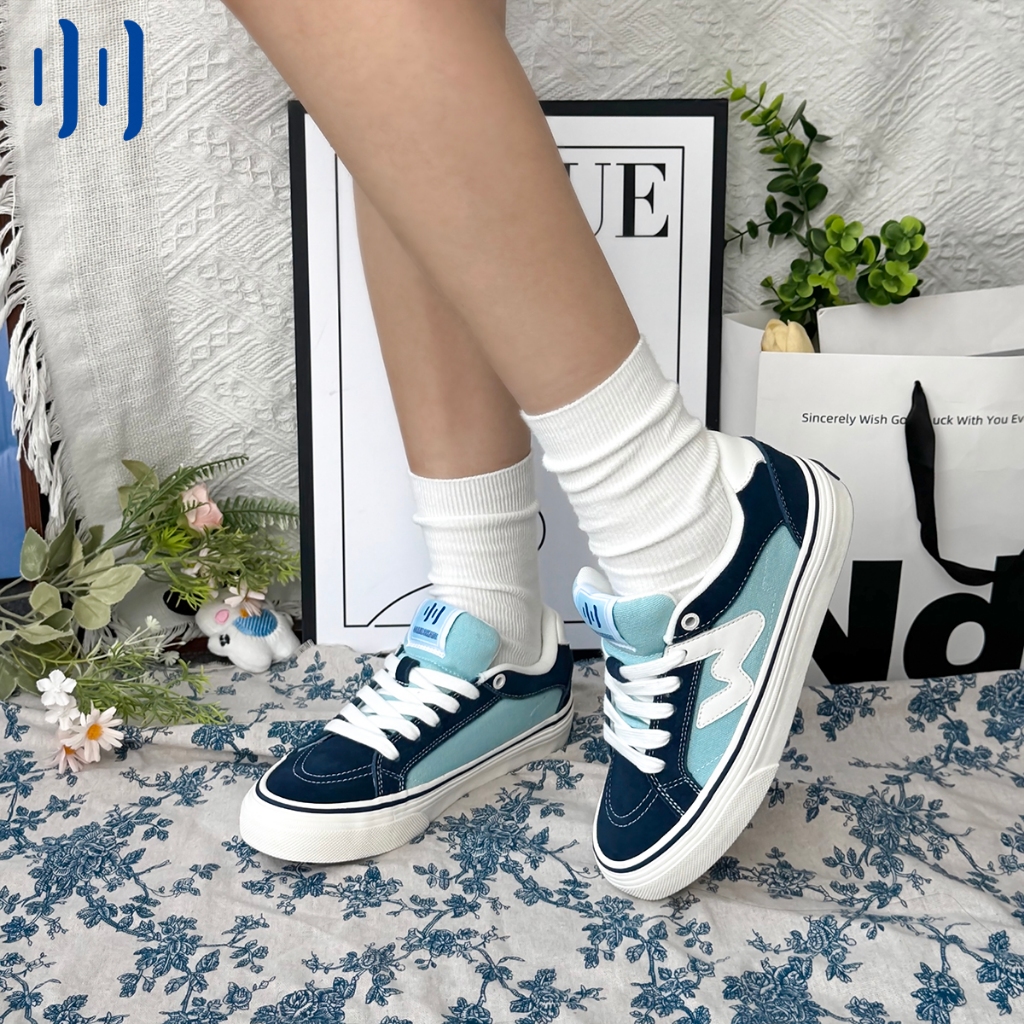 Ollieskate Navy Blue Suede Can - Women'S Shoes Navy Blue บทวิจารณ์และราคา