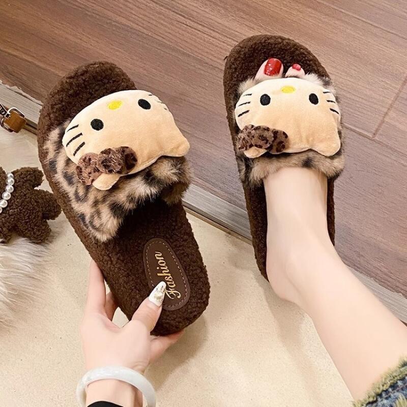 Cute Women Plush Slippers Hell - Women Shoes For Winter บทวิจารณ์และราคา