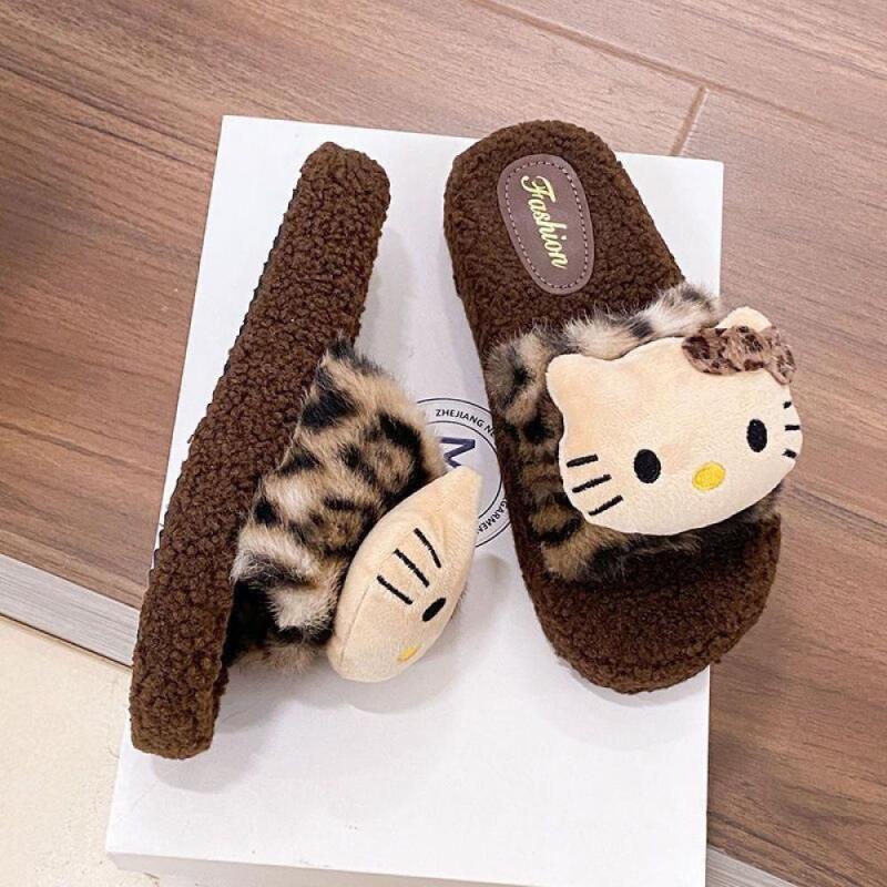 Cute Women Plush Slippers Hell - Women Shoes For Winter บทวิจารณ์และราคา