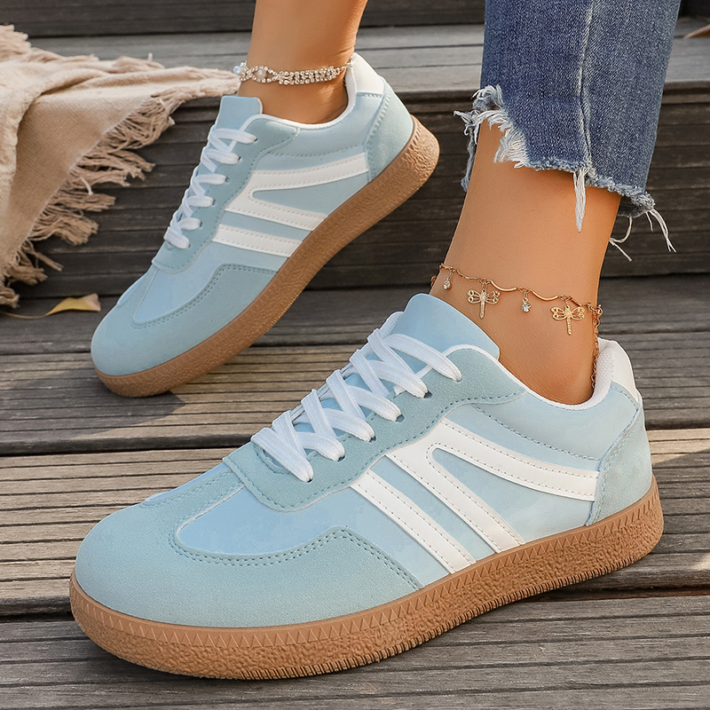 Light Blue Platform Sneakers W - Women'S Shoes Navy Blue บทวิจารณ์และราคา