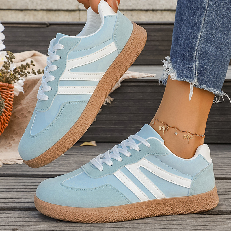Light Blue Platform Sneakers W - Women'S Shoes Navy Blue บทวิจารณ์และราคา