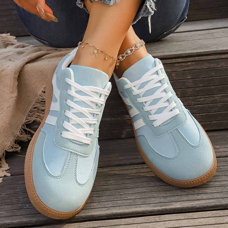 Light Blue Platform Sneakers W - Women'S Shoes Navy Blue บทวิจารณ์และราคา