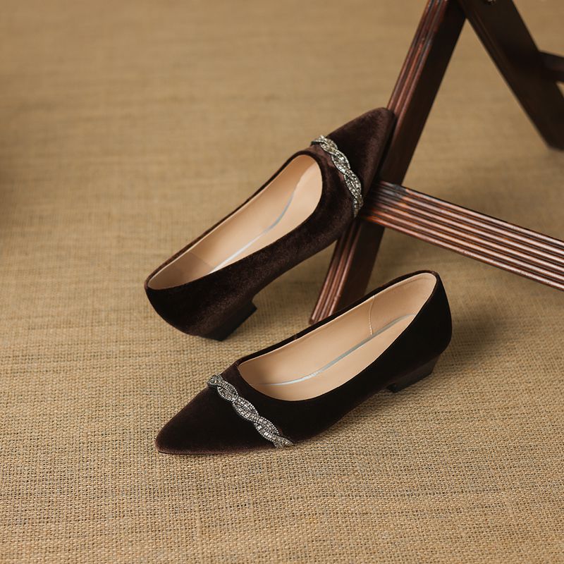 Girseaby Retro Flock Suede Wom - Women'S Shoes Extended Sizes บทวิจารณ์และราคา