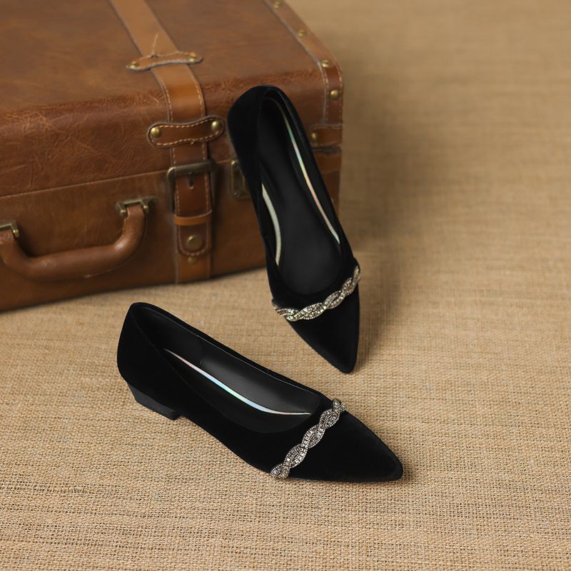 Girseaby Retro Flock Suede Wom - Women'S Shoes Extended Sizes บทวิจารณ์และราคา