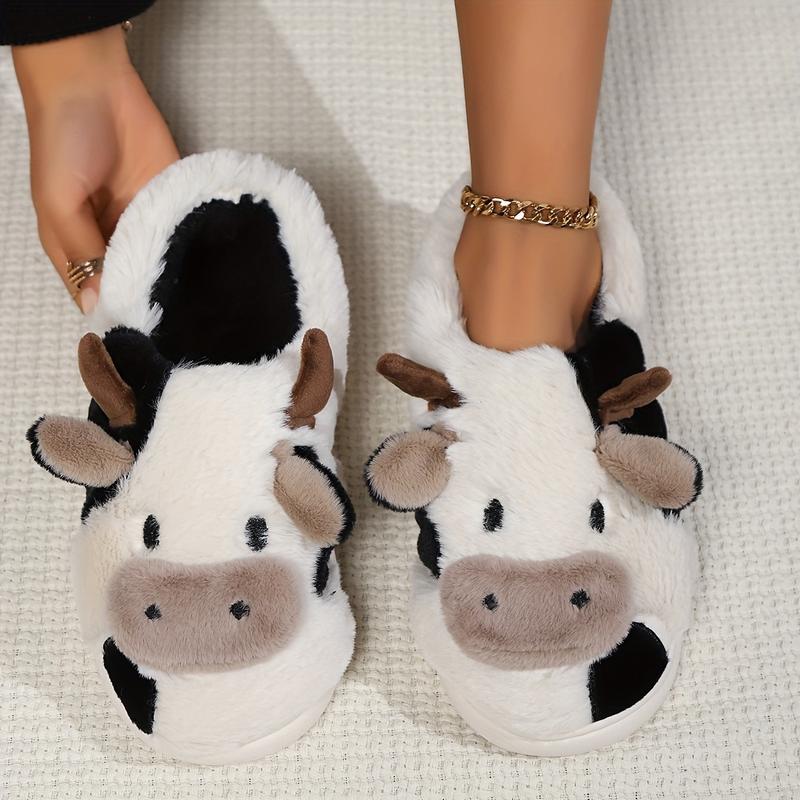 Soft Cow Slippers for Women -  - Women Shoes For Winter บทวิจารณ์และราคา