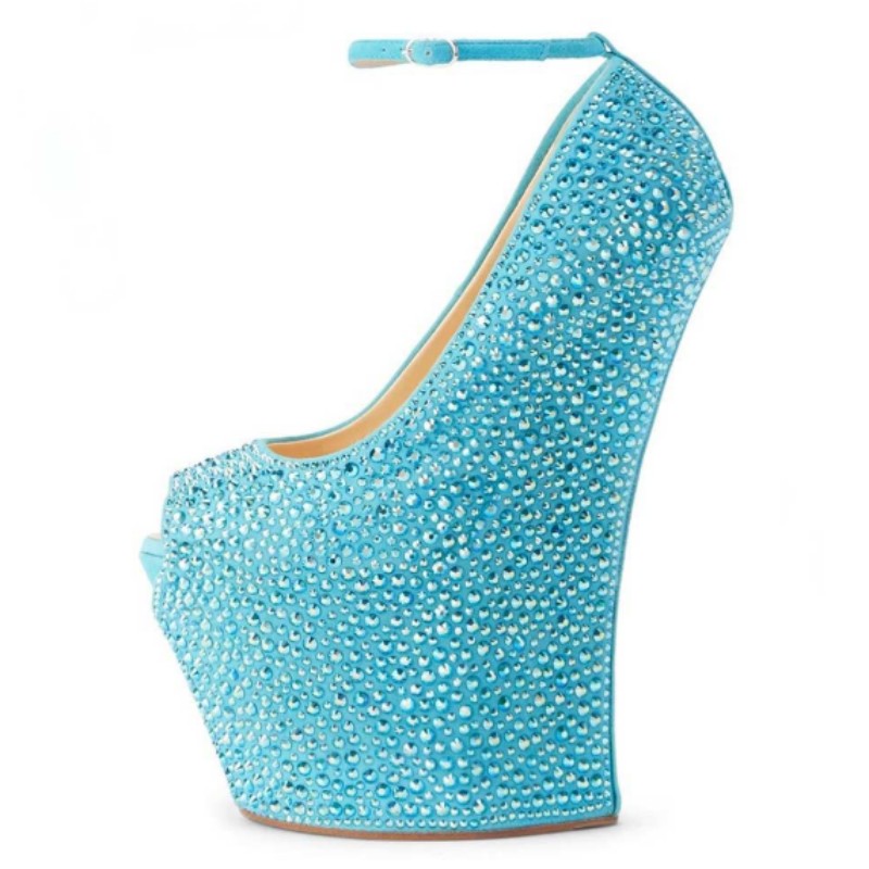 DIZHUANG Sexy women's high hee - Women'S Shoes Navy Blue บทวิจารณ์และราคา
