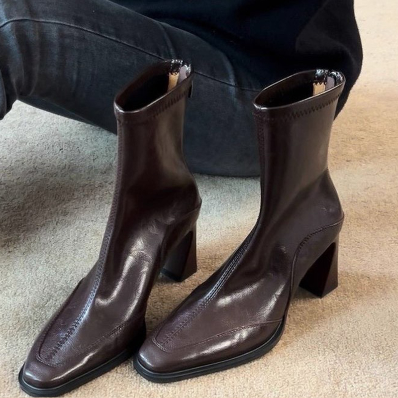 High Heels Women’s Ankle Boots - Women'S Shoes Chelsea บทวิจารณ์และราคา