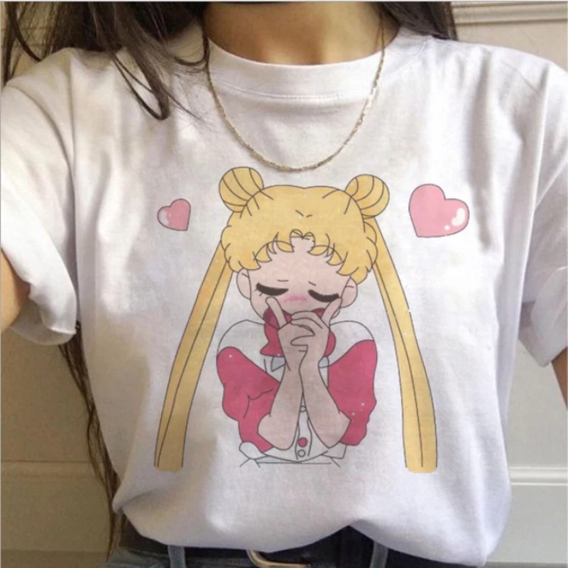 T Shirt 90s Anime Sailor Moon  - Women'S Shoes In The 90S บทวิจารณ์และราคา