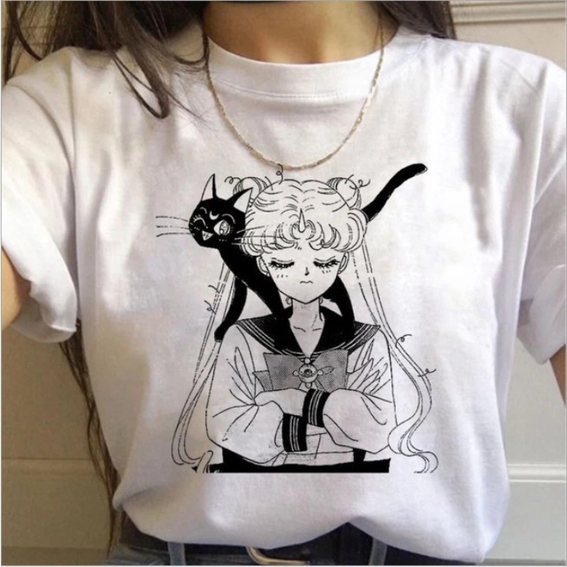 T Shirt 90s Anime Sailor Moon  - Women'S Shoes In The 90S บทวิจารณ์และราคา