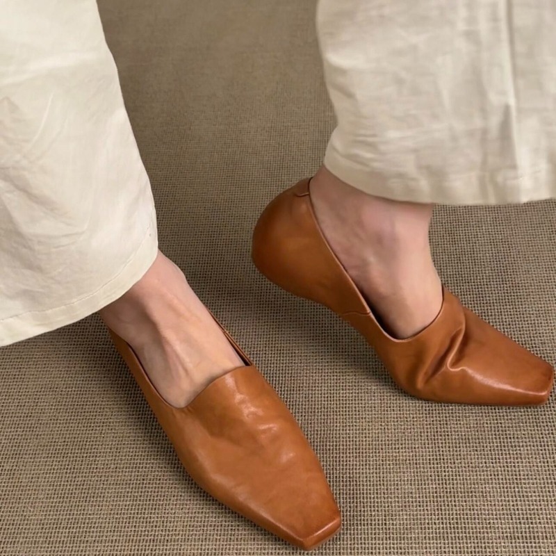 Retro Flat Loafers Women's Sli - Women Shoes Loafers บทวิจารณ์และราคา