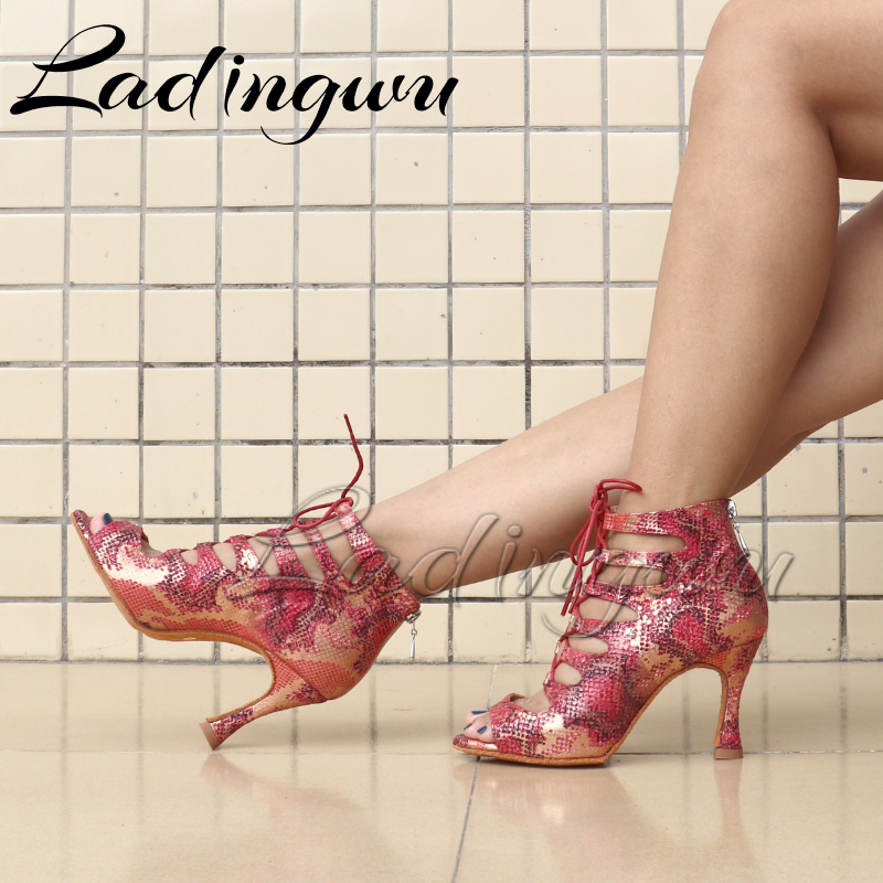 Ladingwu Latin Boots Soft Bott - Women'S Shoes Red Bottoms บทวิจารณ์และราคา