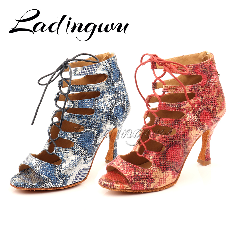 Ladingwu Latin Boots Soft Bott - Women'S Shoes Red Bottoms บทวิจารณ์และราคา