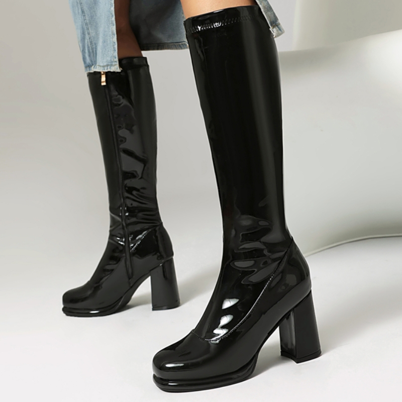 Brand Women's Knee High Boots  - Women'S Shoes Chelsea บทวิจารณ์และราคา