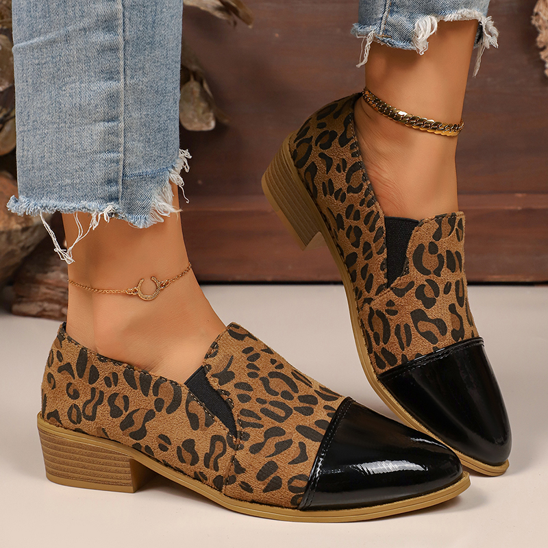 Leopard Printed Women's Low He - Women Shoes Loafers บทวิจารณ์และราคา